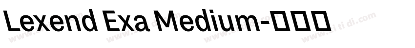 Lexend Exa Medium字体转换